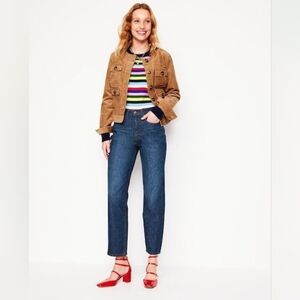Boden High Rise Straight Leg Jean
